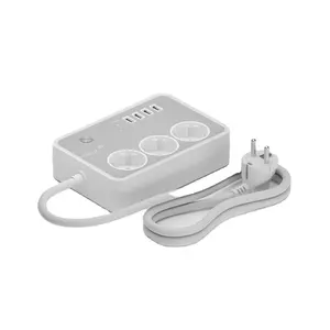 France Italy Spain Turkey Electrical Plug 16A 3520W Connect To Fridge TV Computer Home Appliance Extension Power Socket