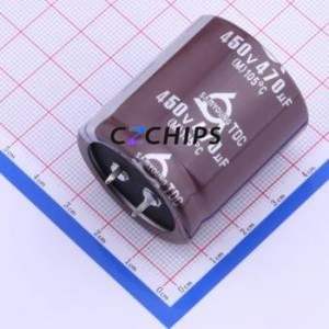 Condensador Electrolítico de Aluminio TDC 450V470 35*40 de Montaje a Presión (THT), Componente de Orificio Pasante, D35xL40mm 470uF 20% 450V 10mm - Product Image 1