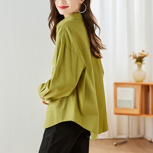 Factory Direct Sales Cotton Women's Shirt Women's Long Sleeve 2026 Spring New Commuting Elegant Top Stylish Shirt - Product Image 3