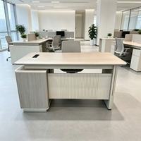 Vente directe d'usine, mobilier de bureau modulaire moderne, bureau pour employés avec tiroir, bureau d'ordinateur en bois, table d'étude, poste de travail