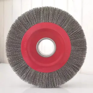Escova circular de aço inoxidável para remoção de ferrugem de moagem personalizada