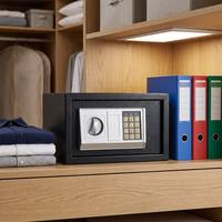 Stahl-Sicherheitstresor mit Digitalem Tastenfeld-Schloss Mini Elektronischer Safe für Zuhause Büro Hotel