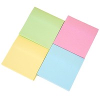 3*3 Pouces Fluorescence Sticky Note 80gsm Auto-adhésif Quatre Couleurs Bloc-Notes École Bureau Fournisseur Réutilisable Personnalisable
