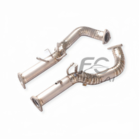 Tuyau d'échappement direct en alliage de titane sur mesure pour Porsche 718 GT4 RS 4.0L, tuyau d'échappement haute performance, ajustement parfait 1:1