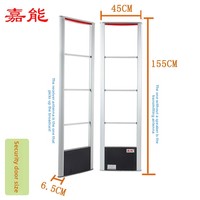 Système d'alarme antivol haute sensibilité pour vêtements, double système RF 8,2 MHz, détecteur de passerelle de paiement, capteur EAS, antenne ABS, étiquette rigide en acier