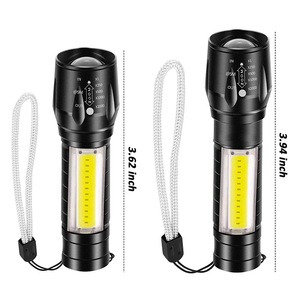 Mini lampe de poche LED, portée 100-200m, rechargeable, en alliage d'aluminium, portable, pour usage domestique et extérieur - Product Image 2