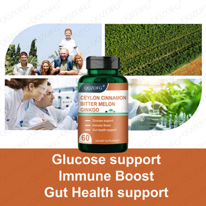 Ceylon parabola Bitter Melon <span class=keywords><strong>Ginkgo</strong></span> Vegan suplemen 60 Kapsul <span class=keywords><strong>Softgel</strong></span> dukungan glukosa meningkatkan usus kesehatan antioksidan - Product Image 5