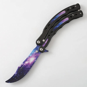 Couteau d'entraînement portable pour la pratique du butterfly, type CSGO, avec lame déployable pour l'observation, pour l'entraînement manuel - Product Image 5