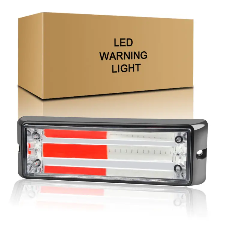 Luz de alargamento de emergência para caminhão 18w, luz LED cob estroboscópica de mudança de estilo, luz de aviso piscante para condução de emergência