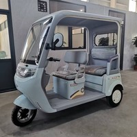 Vélo-taxi électrique haute puissance du fabricant direct, avec auvent intégré, sièges double rangée élargis, plaque d'immatriculation incluse