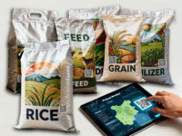 Sacs en polypropylène tissé traçables de taille et d'impression personnalisées, sacs de 25 kg très résistants pour le stockage des céréales, du soja, du riz et de la farine