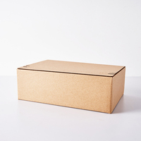 Boîte d'emballage écologique en carton ondulé imprimé avec logo personnalisé