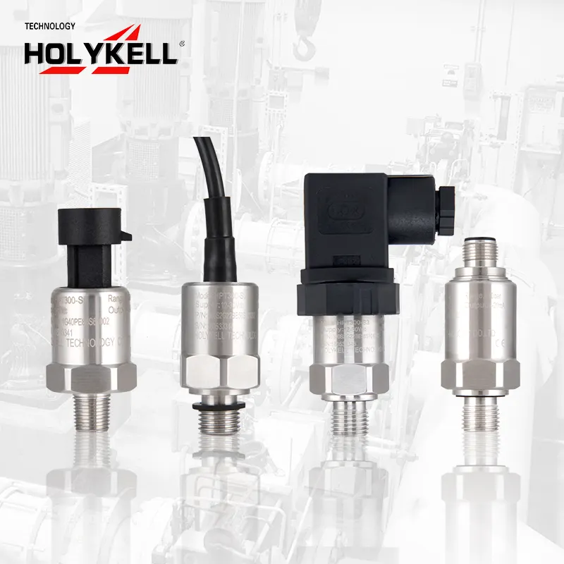 Holykll Factory Sensor Tekanan 100 Psi, Pemancar Vakum Tekanan Rendah Seri HPT300