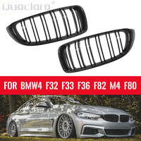 Grille d'entrée supérieure du pare-chocs avant 51138054332 pour modification de la calandre BMW 4 F32 F33 F36 M3 F80 M4 F82 2014 2015 2016 2017 2018 2019