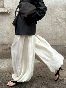 <span class=keywords><strong>Pantaloni</strong></span> Larghi da <span class=keywords><strong>Donna</strong></span> Enyami, Casual con Vita Elastica, Palazzo Oversize a Gamba Larga per Vacanze - Product Image 3