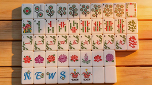 En stock, vente en gros, jeu de Mahjong américain de luxe en acrylique gravé à 4 couches, 160 tuiles, 1 ensemble - Product Image 6