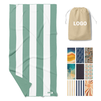 Serviettes gaufrées en microfibre douce à faible MOQ, personnalisables, super absorbantes, séchage rapide, sans sable, pour la plage et la natation – Ventes directes usine EM