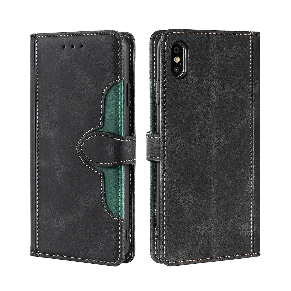 Leather PU Wallet Flip Cover Mobile Phone Case For iPhone 14 Pro Max Card Holder Magnetic Lock Leather Case For iPhone