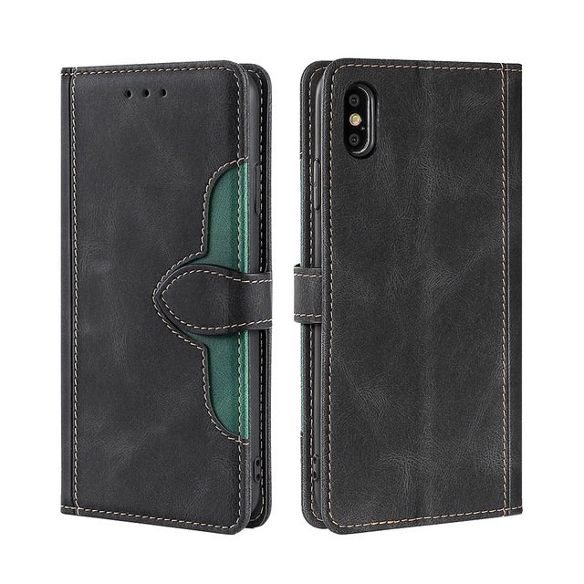 Leather PU Wallet Flip Cover Mobile Phone Case for iPhone 14 Pro Max Card Holder Magnetic Lock Leather Case