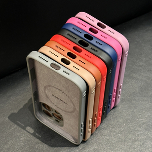 Chất Lượng Cao Mềm Cao Su Thực Ban Đầu Silicone Trường Hợp Cho 12 13 14 15 16 17 Pro Silicon Điện Thoại Di Động - Product Image 4