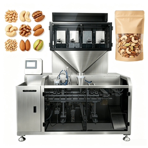 Máquina de envasado de bolsas Doypack con cierre para hojuelas de maíz, alimentos secos para mascotas, pepinillos, granos de café, carne seca, caramelos duros, legumbres, aceitunas y patatas fritas - Product Image 1