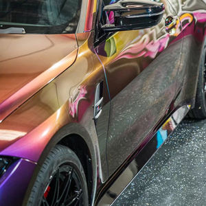 <span class=keywords><strong>Film</strong></span> protecteur de peinture pour carrosserie automobile en vinyle PET de haute qualité, 1,52 x 18 m, changeant de couleur, avec des couleurs violet, bleu et or - Product Image 5