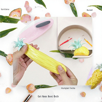 Simulatie Fruit Ananas Knijpbaar Gevuld Stressbal Ventilatie Fidget Toy Cadeau Meisjes 14 jaar & ouder Groothandel
