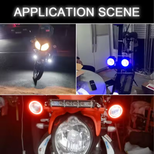 <span class=keywords><strong>Phare</strong></span> de <span class=keywords><strong>moto</strong></span> U7, lampe de conduite LED, feu antibrouillard, super lumineux, yeux d'ange, projecteur supplémentaire, lumière auxiliaire universelle pour <span class=keywords><strong>moto</strong></span> - Product Image 6