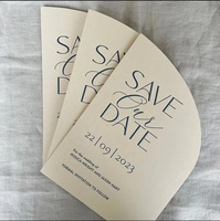 Carte d'invitation de mariage typographie personnalisée cartes de vœux découpées à l'emporte-pièce