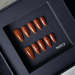 Fatto a mano 3D rosa bara di mandorle francesi acrilico <span class=keywords><strong>unghie</strong></span> finte stampa sulle <span class=keywords><strong>unghie</strong></span> - Product Image 3