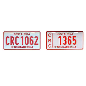 Placas de Matrícula de Costa Rica Personalizadas en Relieve, Placas de Matrícula de Aluminio para Automóviles Sublimables en Blanco - Product Image 2