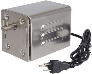 <span class=keywords><strong>Moteur</strong></span> électrique en acier inoxydable robuste de 15 W <span class=keywords><strong>pour</strong></span> la rôtisserie de chèvres, de porcs, de poulets, 80 kg, 220 V, camping - Product Image 1