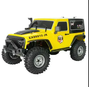 Mainan Mobil Rc Pengendali Radio 4wd, 4X4 Kit Remote Plastik Logo Kustom Truk 1:10 Stunt Rock Crawler