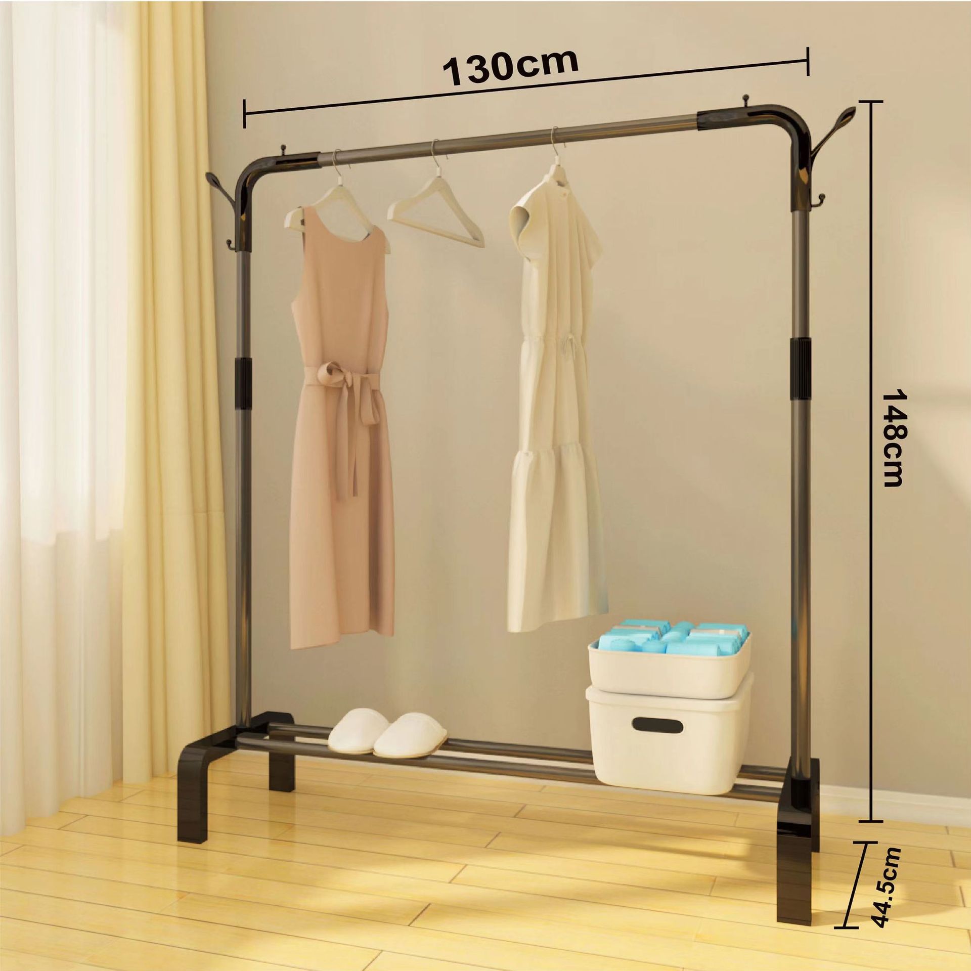 Puente en forma de U, negro 130