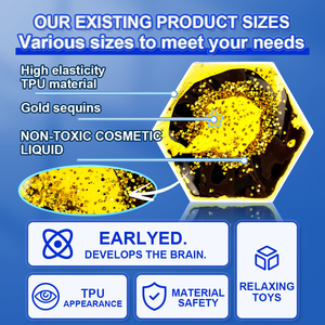ग्लिटर संवेदी निचोड़ें बच्चों के लिए खिलौने राहत अपघटन खिलौने मोन्टेसरी संवेदी खिलौने मोंटेसरी संवेदी खिलौने - Product Image 4