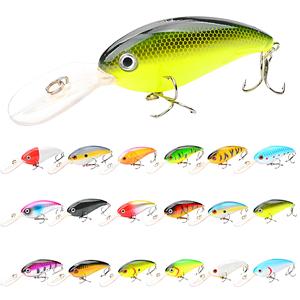 Leurre Minnow 10cm 14g à action nageante en ABS/Métal, plastique dur imprimé pour le lac # 6 hameçons pour la pêche au bar - Product Image 6