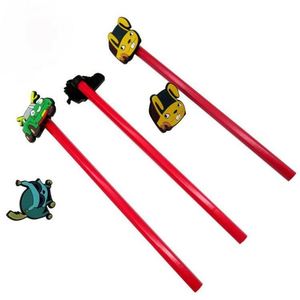 Crayon fantaisie créatif personnalisé avec breloque en silicone souple PVC pour enfants, cadeau promotionnel pour l'école et les clubs. - Product Image 4