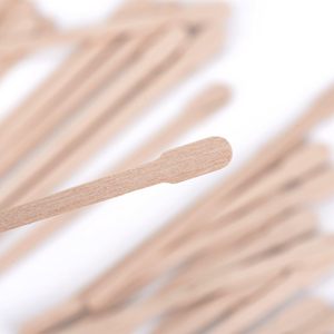 100 bâtonnets applicateurs en bois pour épilation corporelle, finition lisse, spatule à <span class=keywords><strong>cire</strong></span> pour femmes, bâtonnets <span class=keywords><strong>de</strong></span> <span class=keywords><strong>cire</strong></span> pour poils, usage personnel - Product Image 5