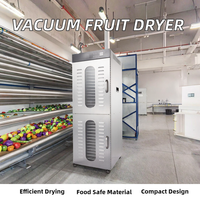 Commerciële huishoudelijke vacuümdroogapparatuur voor fruit en groenten, 32 trays, dehydrator van SUS304 roestvrij staal, hoge efficiëntie, 110-220V