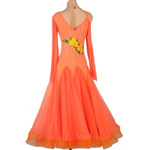 Vestido de Baile de Salón para Mujer MQ402, Sexy, Manga Larga, para Vals, <span class=keywords><strong>Tango</strong></span>, Competencia y Actuación - Product Image 4