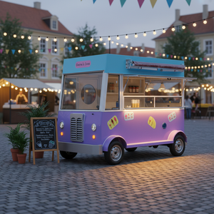 Camion de nourriture miniature compact, économique, avec <span class=keywords><strong>des</strong></span> caractéristiques de cuisine essentielles pour démarrer une petite entreprise - Product Image 1