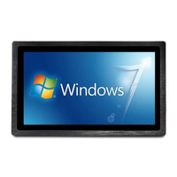Petite taille métal robuste 7 "pouces LED LCD tablette industrielle écran tactile capacitif panneau PC HMI prise en charge Wind0ws Linux OS