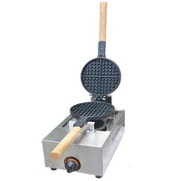 Gaufrier à gaz antiadhésif, 1 pièce, appareil à base de fonte, en acier inoxydable, pour gaufrier, Commercial