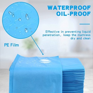 Draps de <span class=keywords><strong>lit</strong></span> jetables non tissés en PP imperméables et résistants à l'huile de qualité supérieure pour hôpitaux et spas - Product Image 3