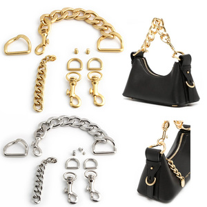 Kits de quincaillerie pour la fabrication et la réparation de sacs de luxe, ensembles complets de chaînes, de fermoirs, de loquets, accessoires durables en métal pour sacs <span class=keywords><strong>à</strong></span> <span class=keywords><strong>main</strong></span> et bagages - Product Image 1