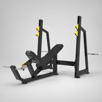 Bancs et supports d'entraînement robustes en métal pour la musculation, équipement de fitness commercial stable et sûr pour la presse pectorale inclinée