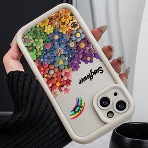 Đầy màu sắc hoa cụm TPU trường hợp điện thoại cho Iphone 17 Pro Max đôi mắt thiên thần in mô hình trường hợp điện thoại cho <span class=keywords><strong>Android</strong></span> mô hình - Product Image 6