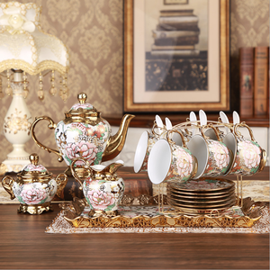 Ensemble complet de tasses et soucoupes en porcelaine royale européenne, écologiques, minimalistes, pour 6 personnes, pour le thé, la maison, le café, boîte cadeau - Product Image 3