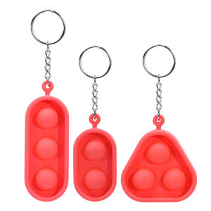 Taşınabilir itme <span class=keywords><strong>Pop</strong></span> kabarcık duyusal Fidget anahtarlık oyuncak seti - Product Image 1