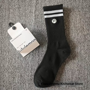 Nuevos Calcetines Deportivos <span class=keywords><strong>de</strong></span> Punto Bordados <span class=keywords><strong>Lulu</strong></span> para Hombre y Mujer, Calcetines Deportivos Profesionales para Yoga, Fitness, Correr, Absorción del Sudor - Product Image 6